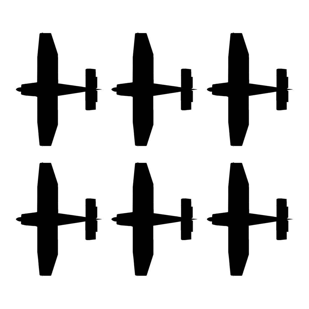 Bovenaanzicht van de Dice Six Formation