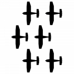 Bovenaanzicht van de Double Vic Formation