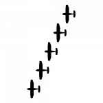 Bovenaanzicht van de Echelon Formation