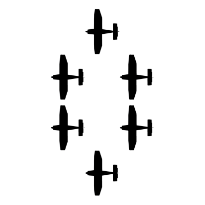 Bovenaanzicht van de Omicron Formation