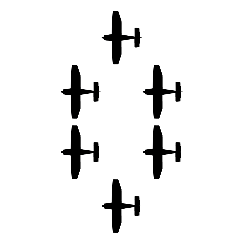 Bovenaanzicht van de Omicron Formation